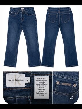 Calvin Klein Jeans Indigo Blue Straight-Leg Denim